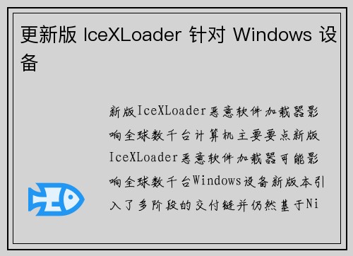 更新版 IceXLoader 针对 Windows 设备 更新版 IceXLoader 针对 Windows 设备